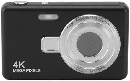 Kamera Dixhitale 4K me Zoom 16X dhe Anti-Shake