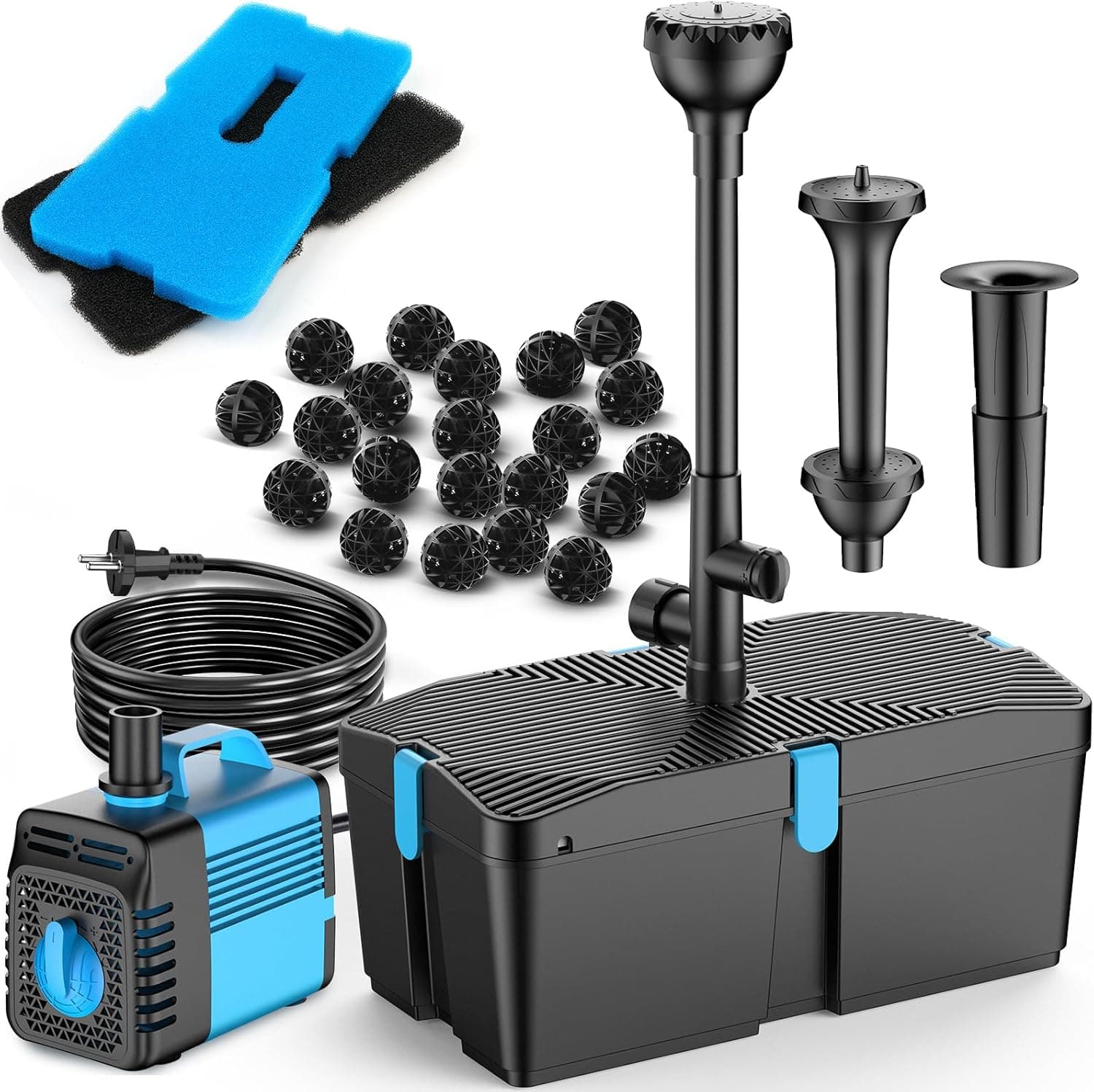 Fontanë Filtruese Feoxshal Pond Filter Fountain Kit — imazh 1