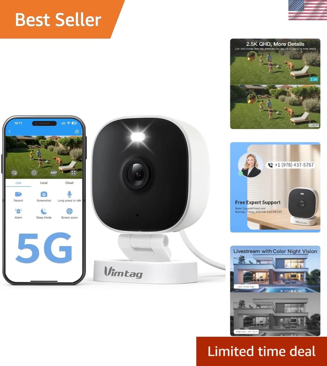 Kamera Sigurie Vimtag 2.5K IP66