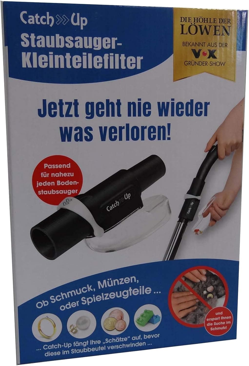 Staubsauger-Kleinteilefilter Catch Up për mbledhjen e objekteve të vogla