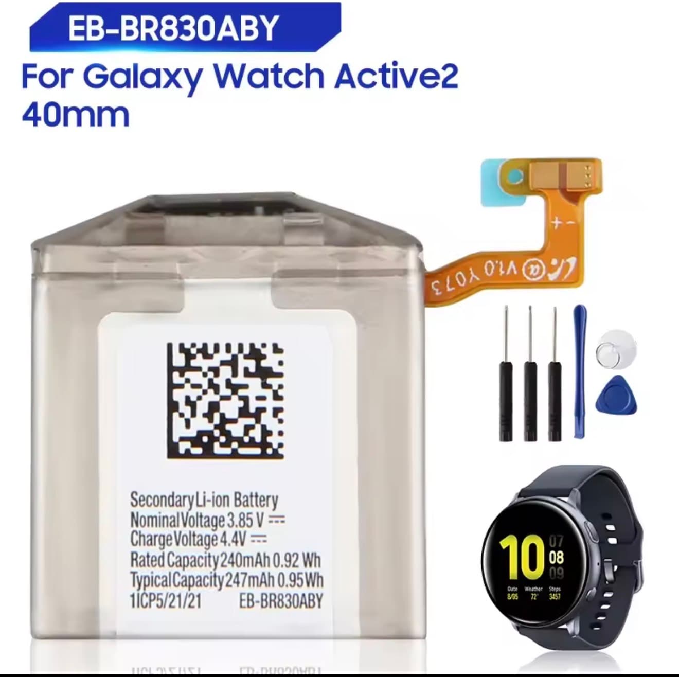 Bateri EB-BR830ABY për Galaxy Watch Active2 40mm — foto 1