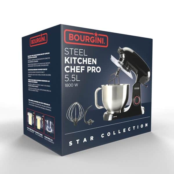 Mikser Bourgini Steel Kitchen Chef Pro 5.5L 1800W — foto 7