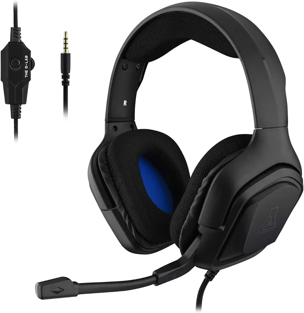 Kufje Gaming The G-Lab Korp Cobalt me mikrofon — foto 1