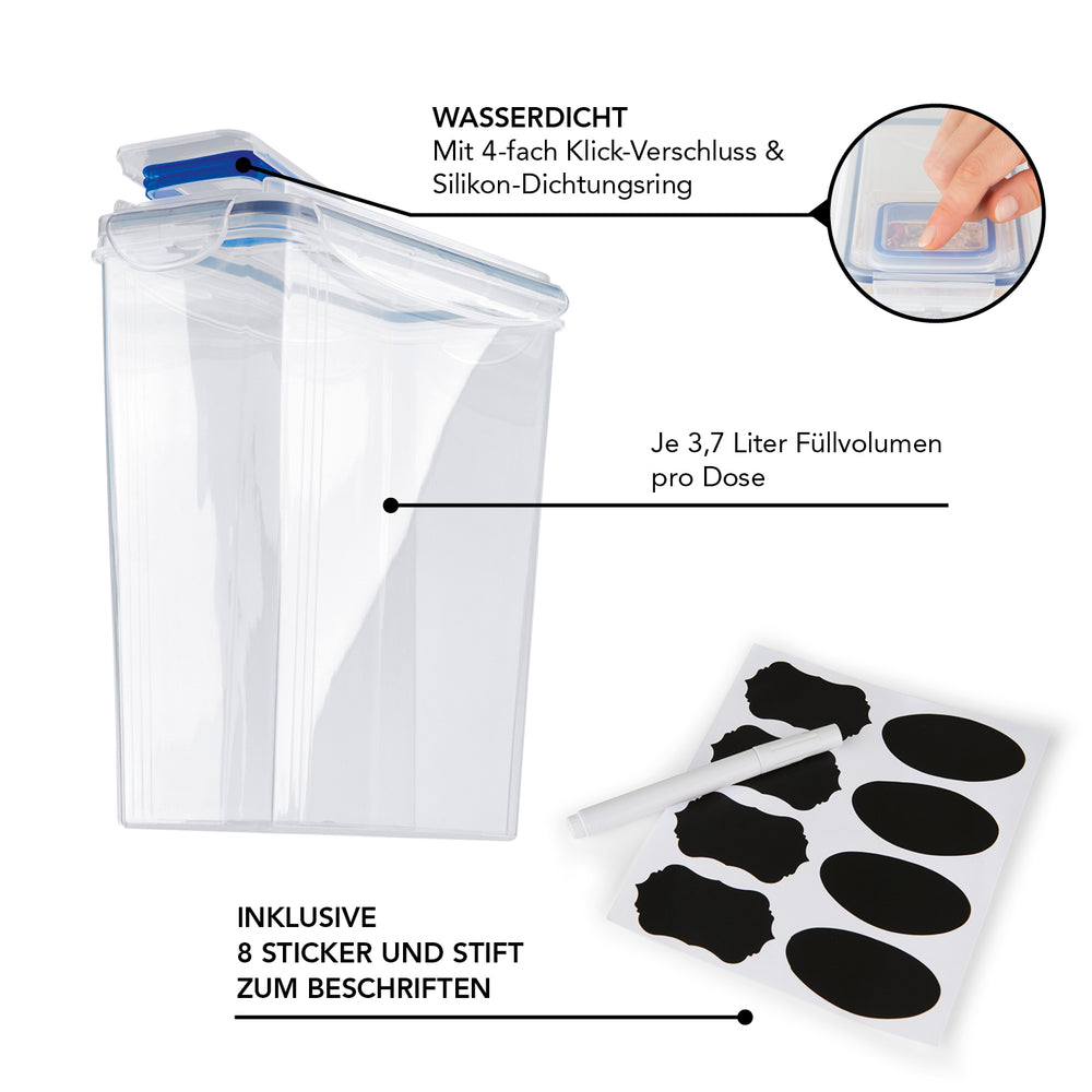 Frischhaltedosen GOURMETmaxx 3.7L Set — foto 4