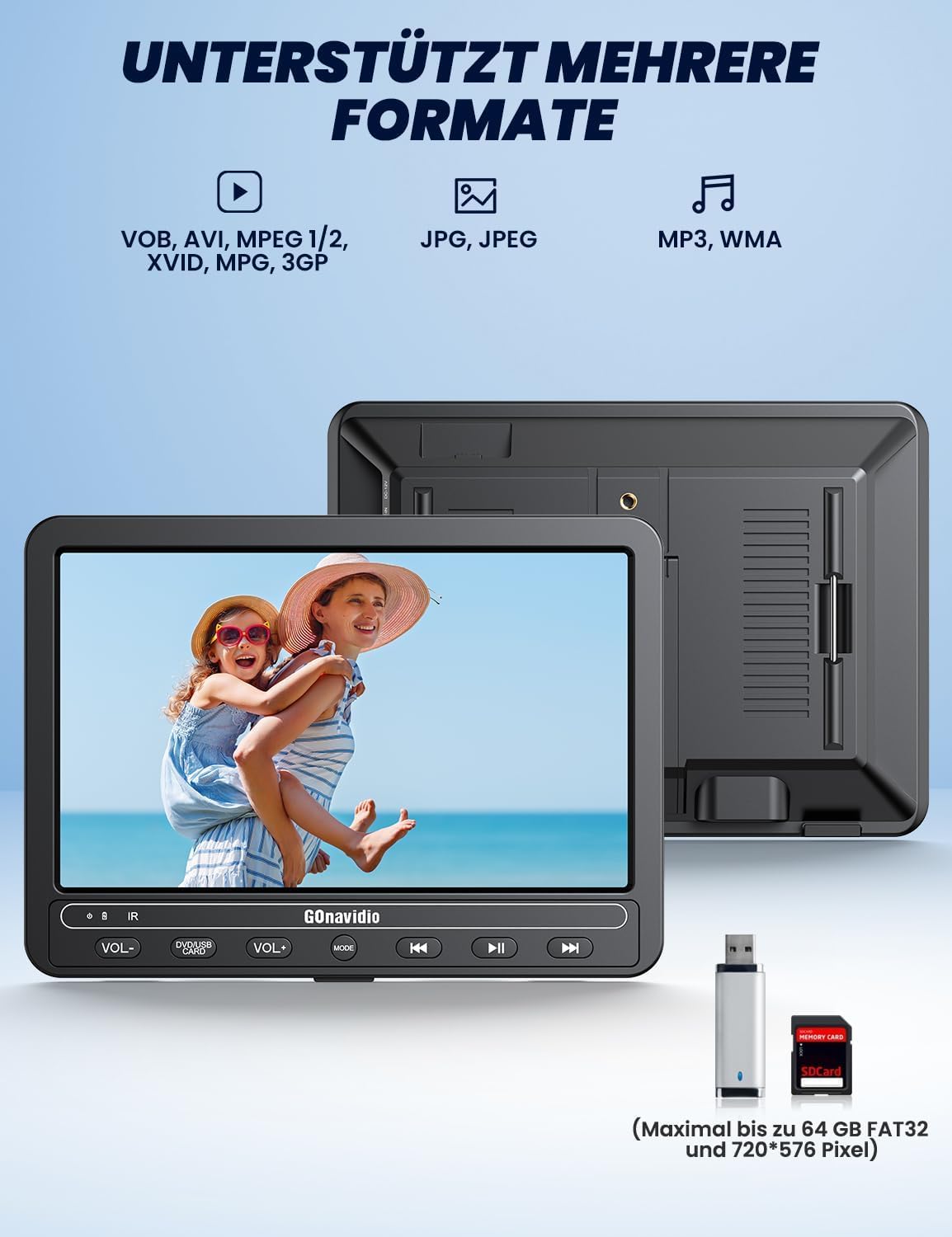 Video Player Portativ NB0521B 10" — foto 3