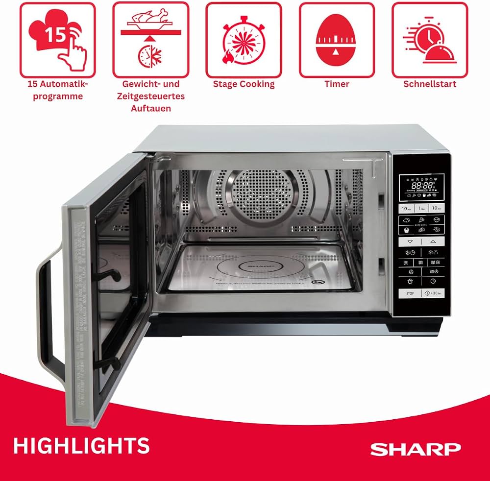 Mikrovalë Sharp 3-in-1 25L 900W — foto 5
