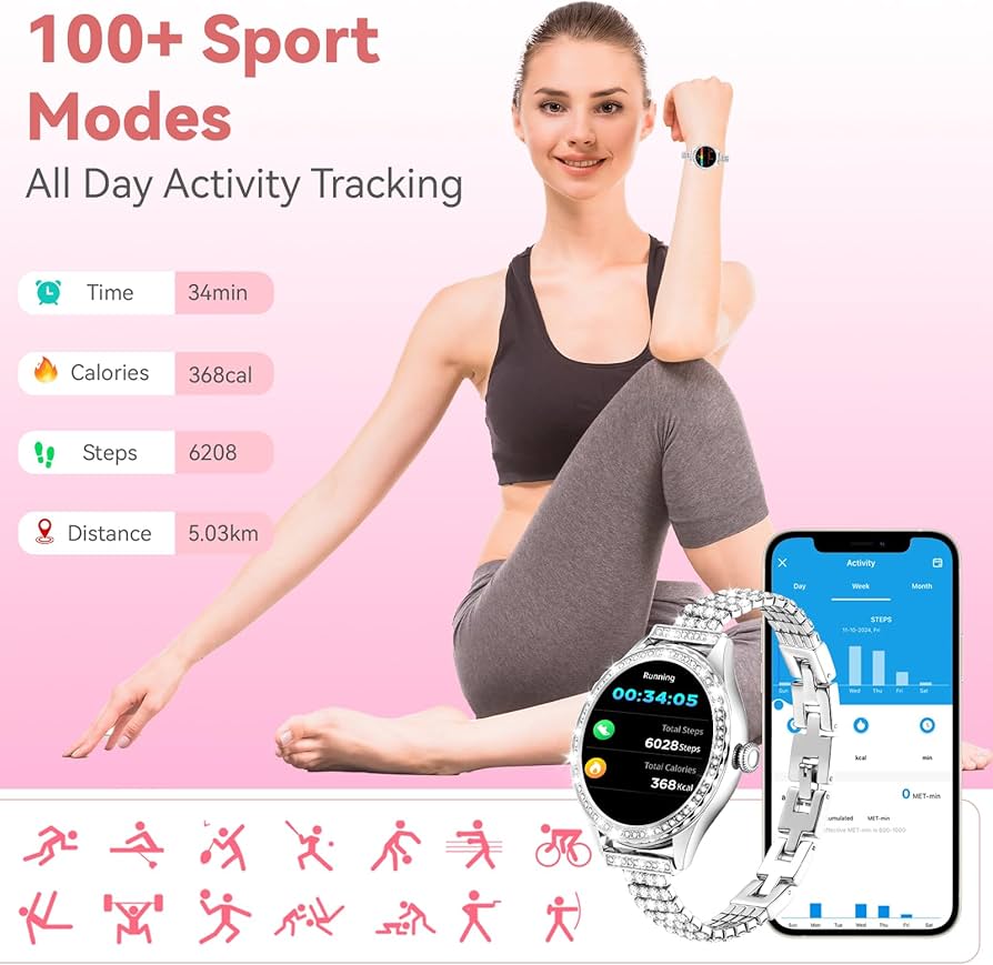 Smart Watch Homaiida me rrip të ndërrueshëm — foto 4