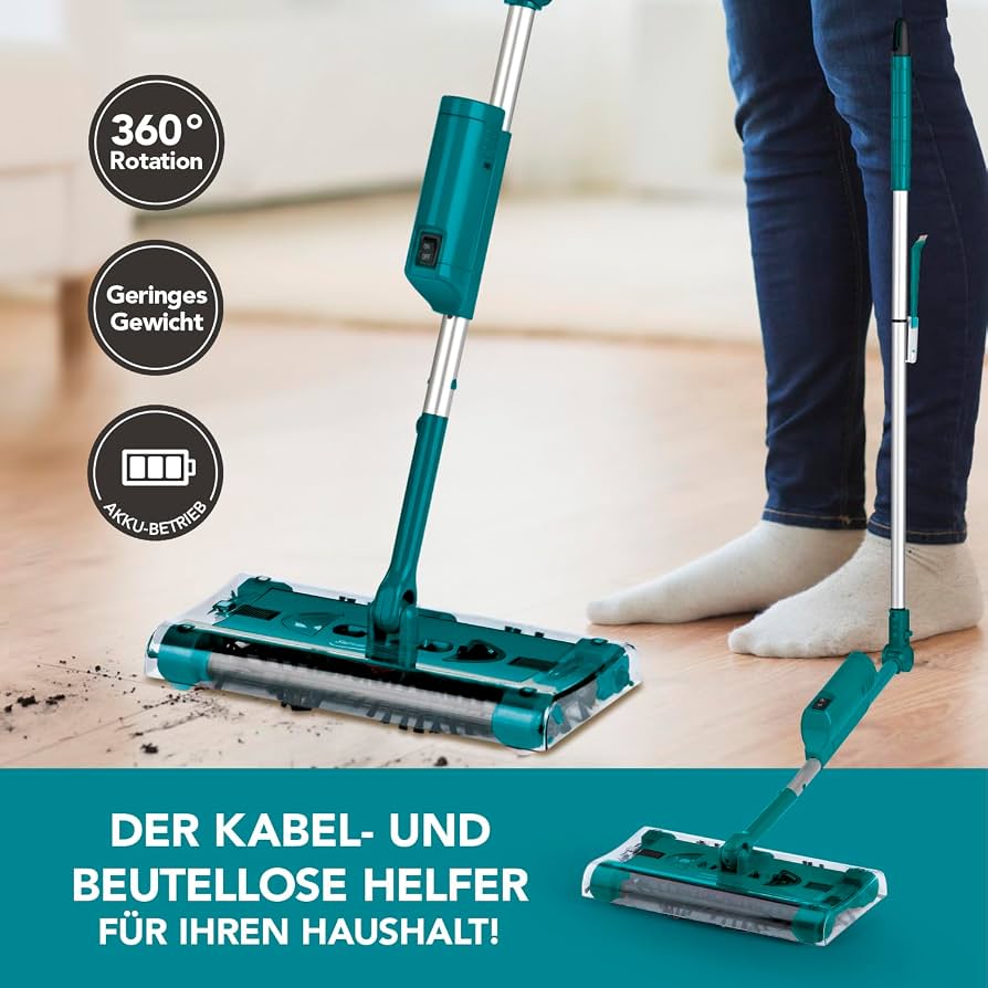 Fshesë elektrike Swivel Sweeper me sistem furçash 360° — foto 2