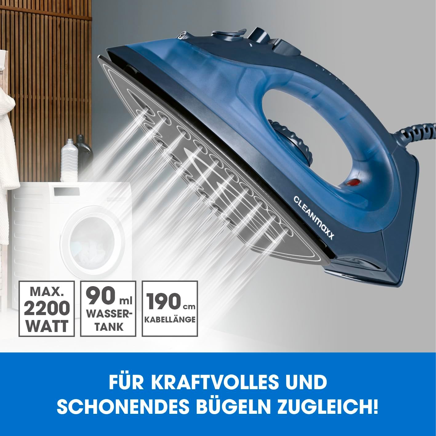 Hekur me avull CLEANmaxx 2200W — foto 2
