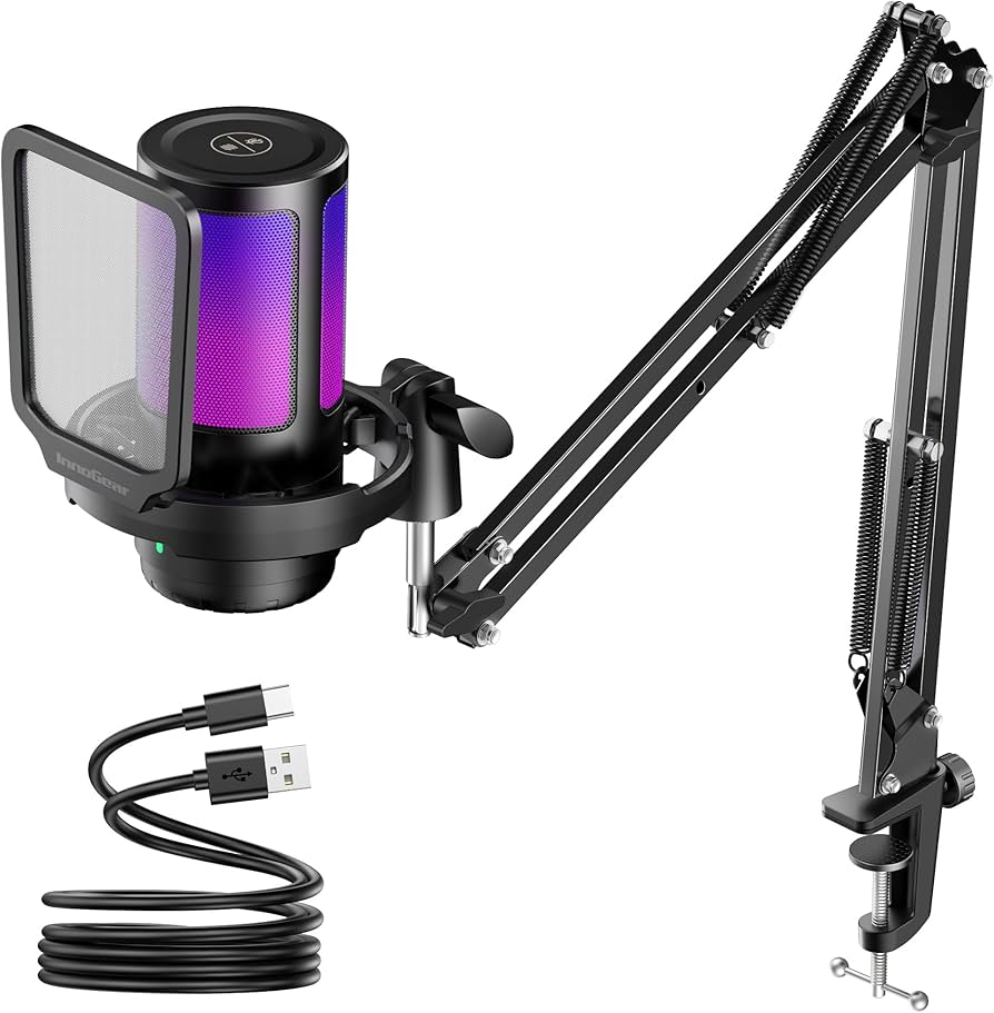 Mikrofon Gaming USB FIFINE A6T me RGB — foto 1