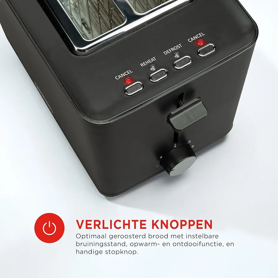 Toster Bourgini Tosti Toaster Black — foto 3