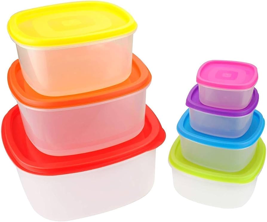 Kutia plastike për ruajtjen e ushqimit 7 pcs — foto 3