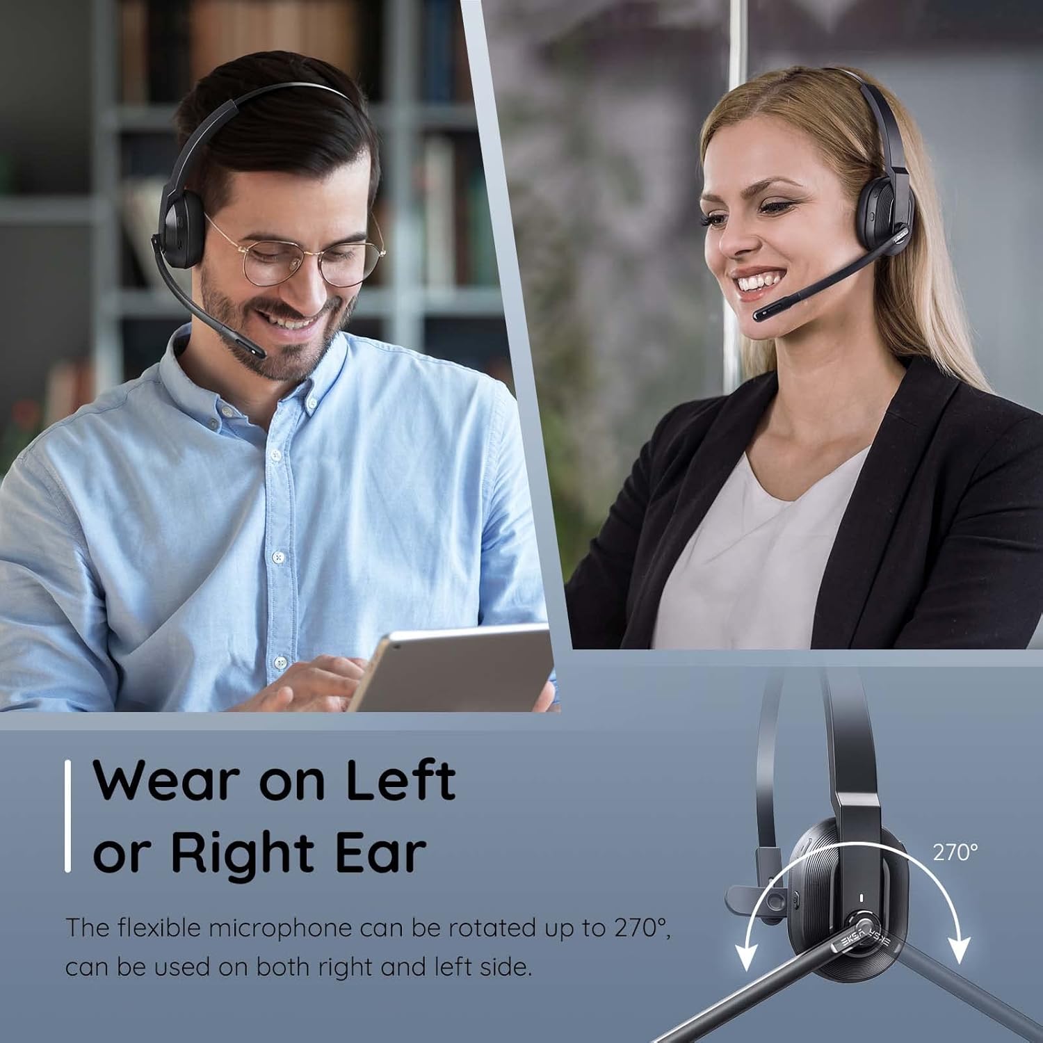Wireless Headset EKSA H5 AI-Powered ENC — foto 3