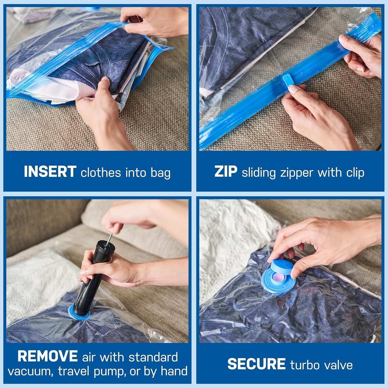 Qese vakumi Vacuum Storage Bag Y5501 — foto 3
