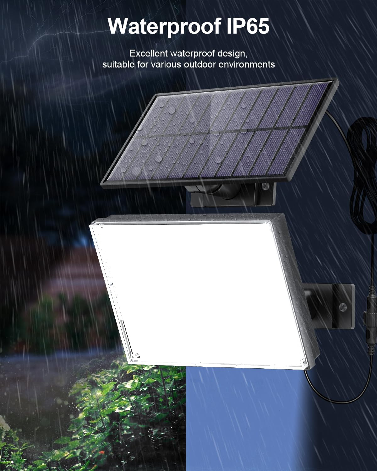 Dritë Solar Power Flood Light me rezistencë ndaj ujit — foto 2