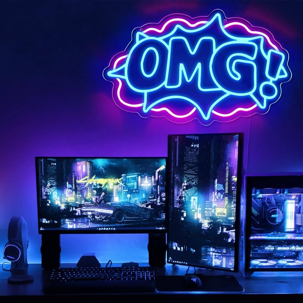 Dritë Neon OMG me USB dhe përmasa 16.73x10.2 inch — foto 5