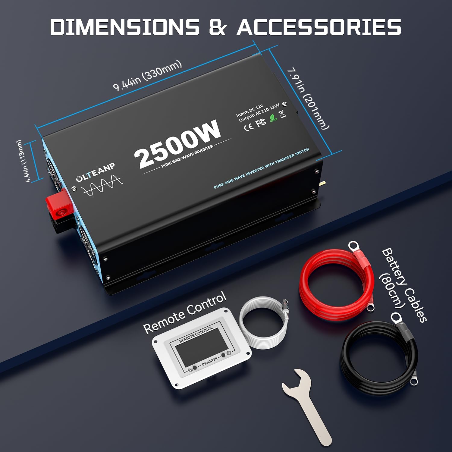 Inverter me Valë të Pastër OLTEANP 2500W — foto 8