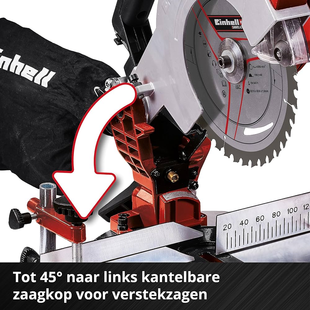 Sharrë e pjerrët Einhell TE-MS 18/210 Li 18V — foto 6