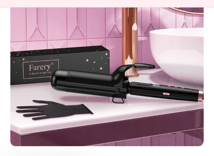 Hekur për Flokë Farery 2 në 1 Travel Curling & Straightener — foto 2