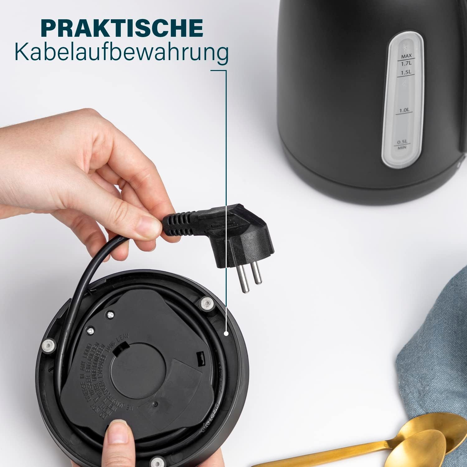 Ngrohëse uji Princess Black Steel 2200W — foto 4