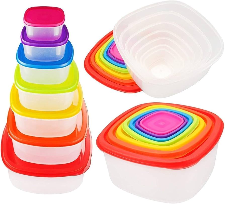 Kutia plastike për ruajtjen e ushqimit 7 pcs — foto 4