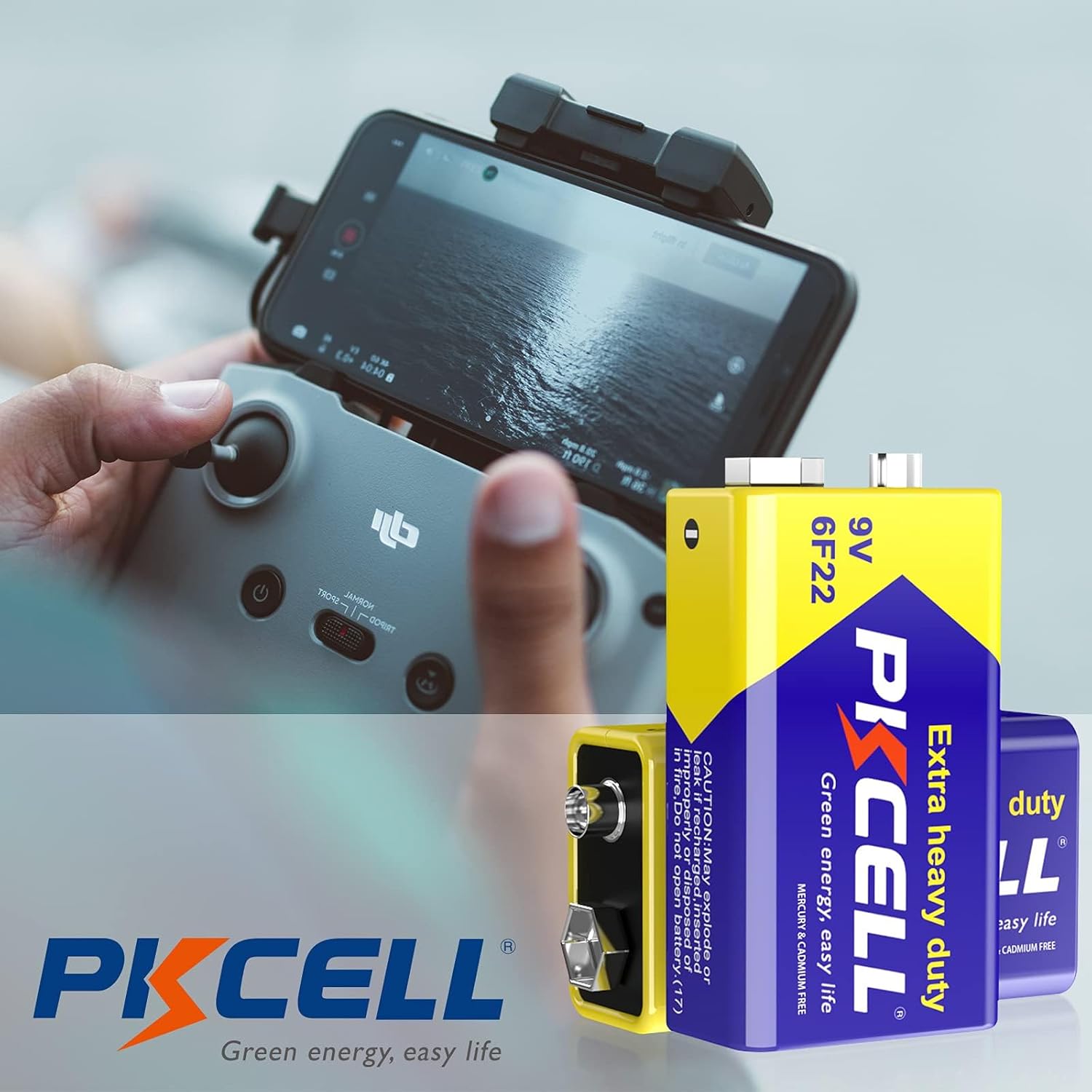 Bateri PKCELL 6F22 9V — foto 3