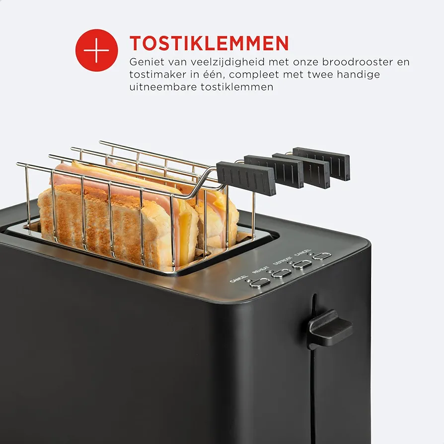 Toster Bourgini Tosti Toaster Black — foto 4