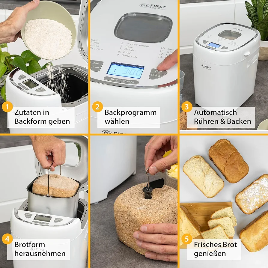Brotbackautomat TZS First Austria FA-5503 550W — foto 3