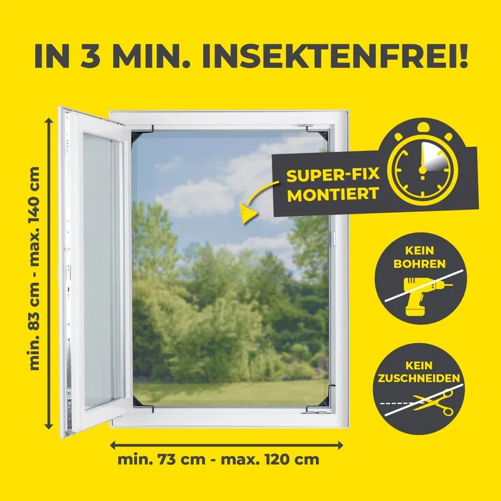 Teleskop- Rrjetë insektesh EASYmaxx për dritare — foto 4
