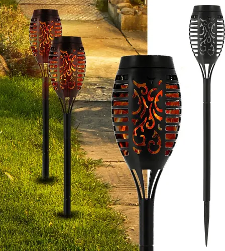 Drita dekoruese me solar EASYmaxx Flammen-Effekt