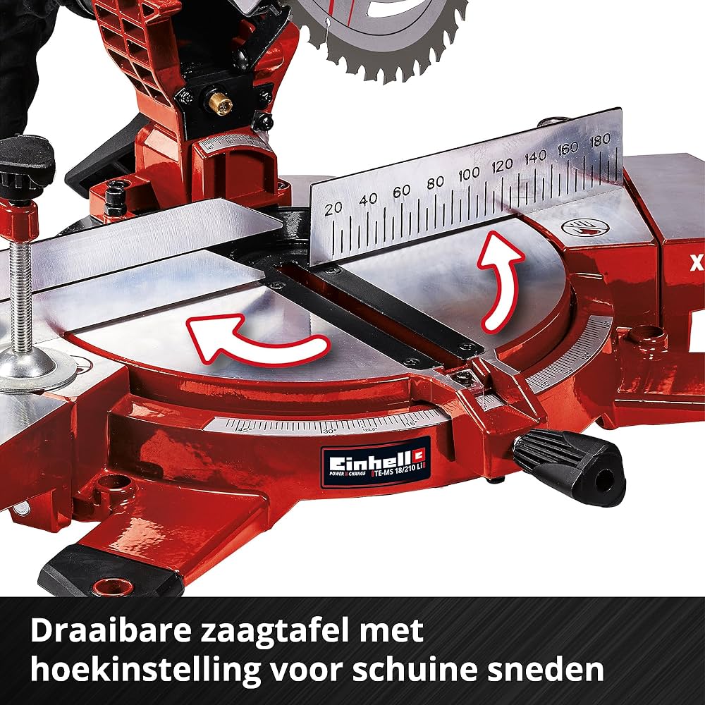 Sharrë e pjerrët Einhell TE-MS 18/210 Li 18V — foto 4