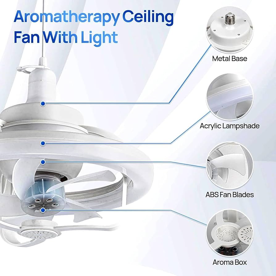 Ventilator LED Crystal me Dritë 360° — foto 7