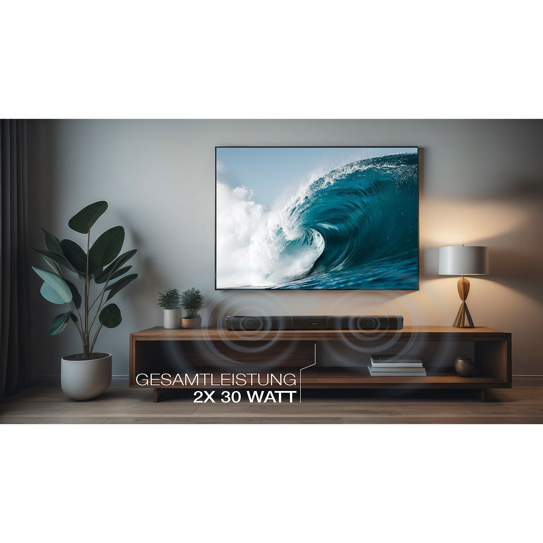 Soundbar PEAQ 2.0 HDMI (ARC) 60W — foto 2