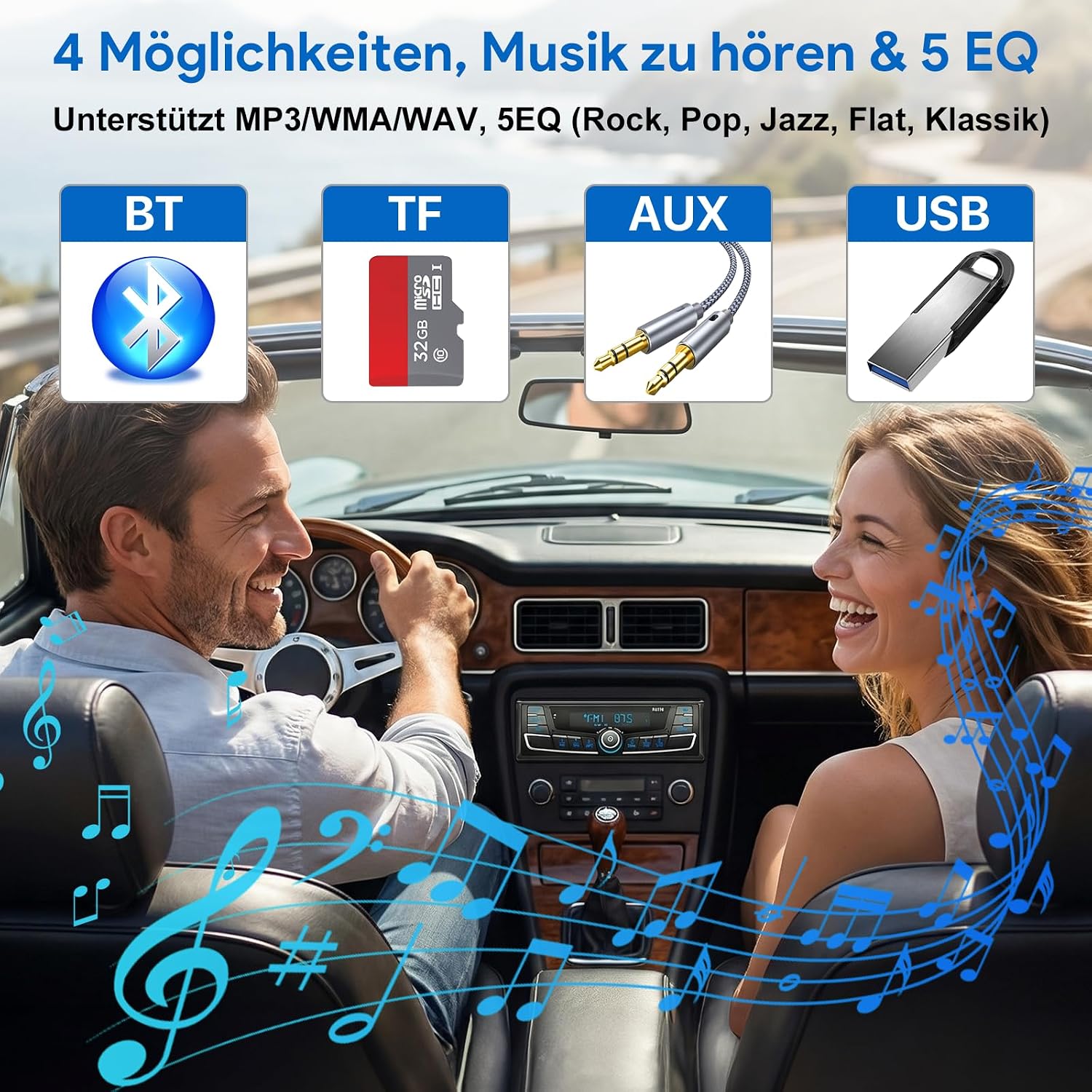 Radio për Makina R2315 FM/AM RDS Bluetooth — foto 6