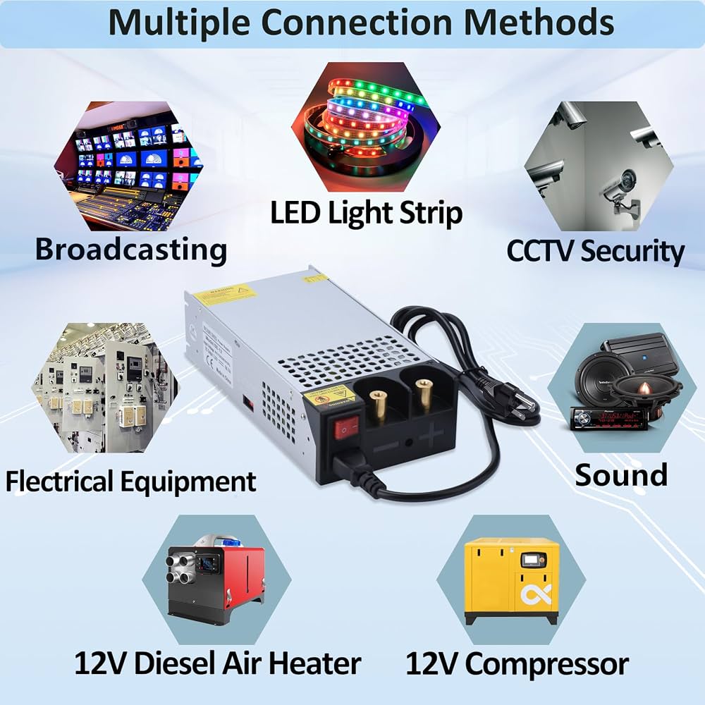 Furnizues me Energji NUOFUWEI SEC-12 12V 1000W — foto 2