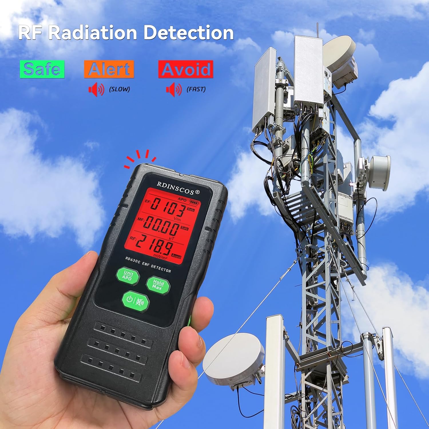 Detektor EMF RDINSCOS RD830C — foto 2