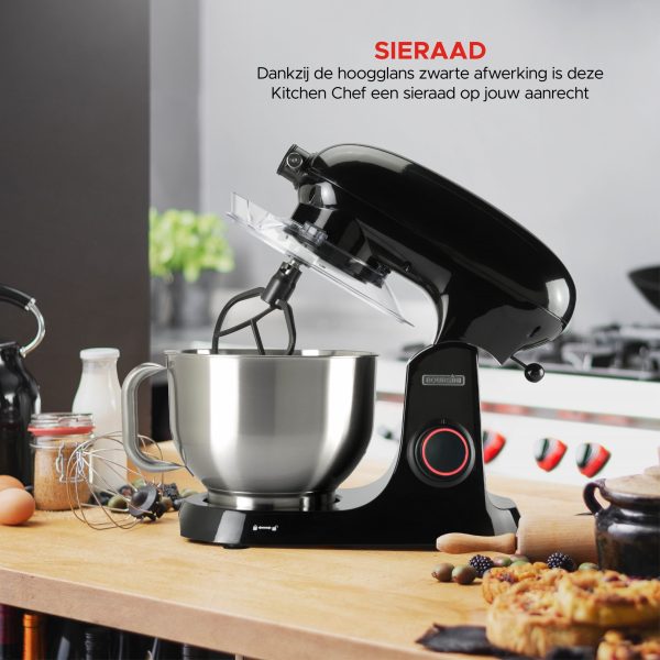 Mikser Bourgini Steel Kitchen Chef Pro 5.5L 1800W — foto 5