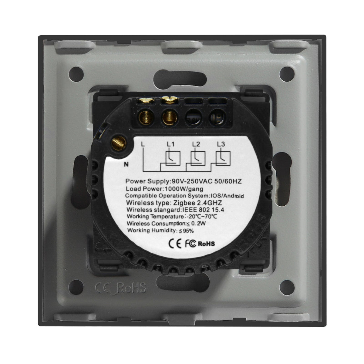 Ndërprerës me prekje Zigbee 2.4GHz — foto 2