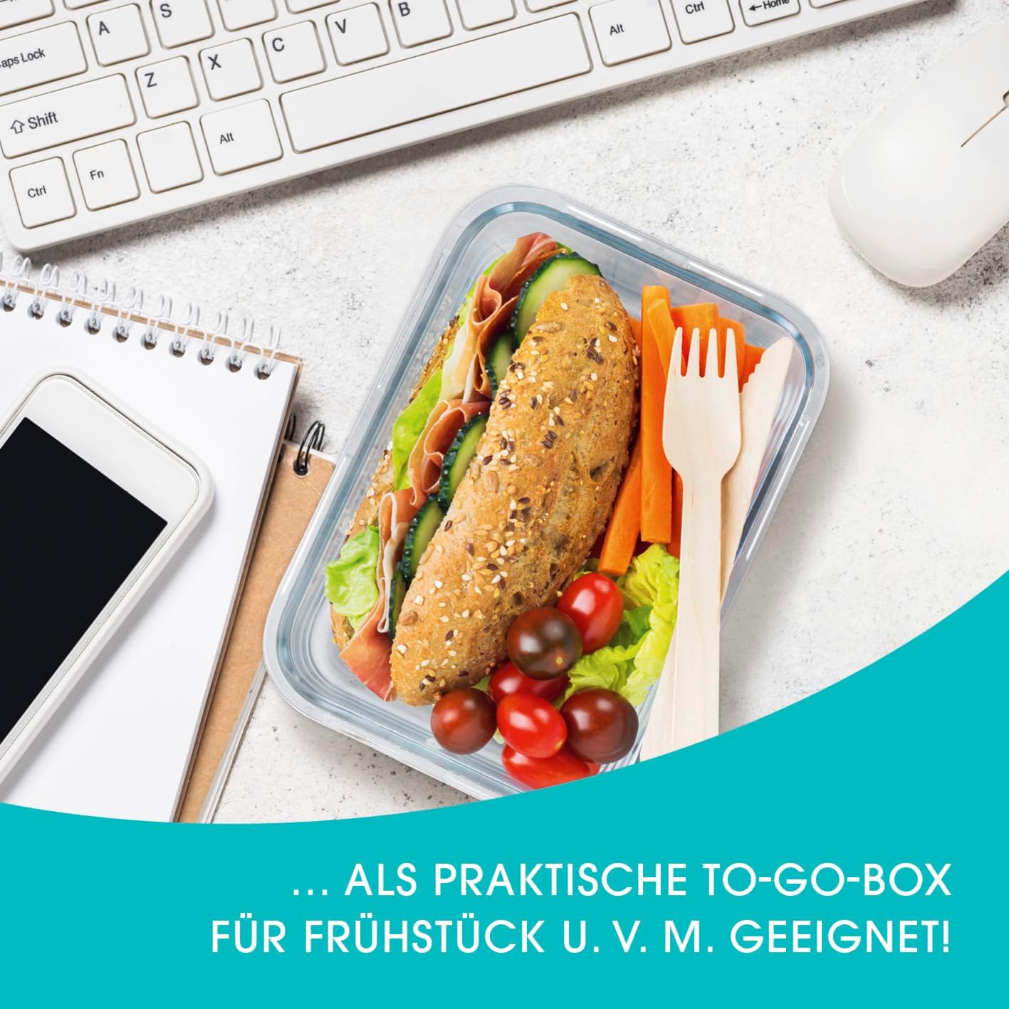 Kuti për ruajtjen e ushqimit GOURMETmaxx 8-pjesëshe — foto 7