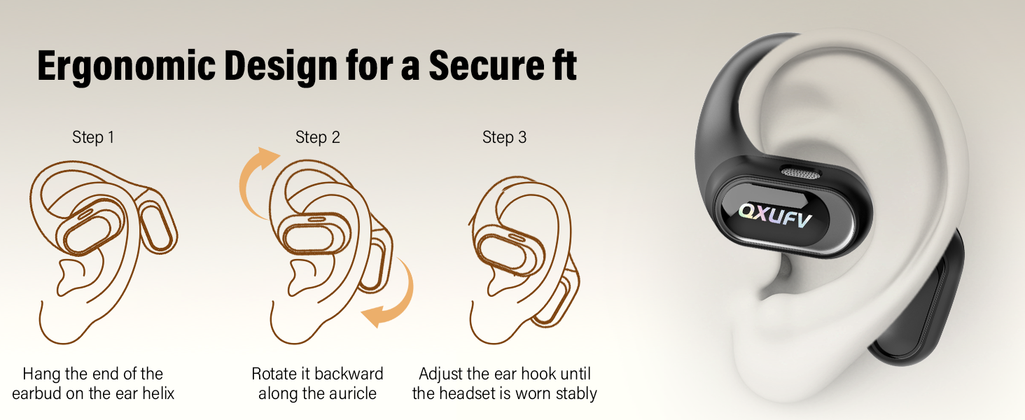 Kufje Open-Ear QXUFV QX68 për Sport — foto 3