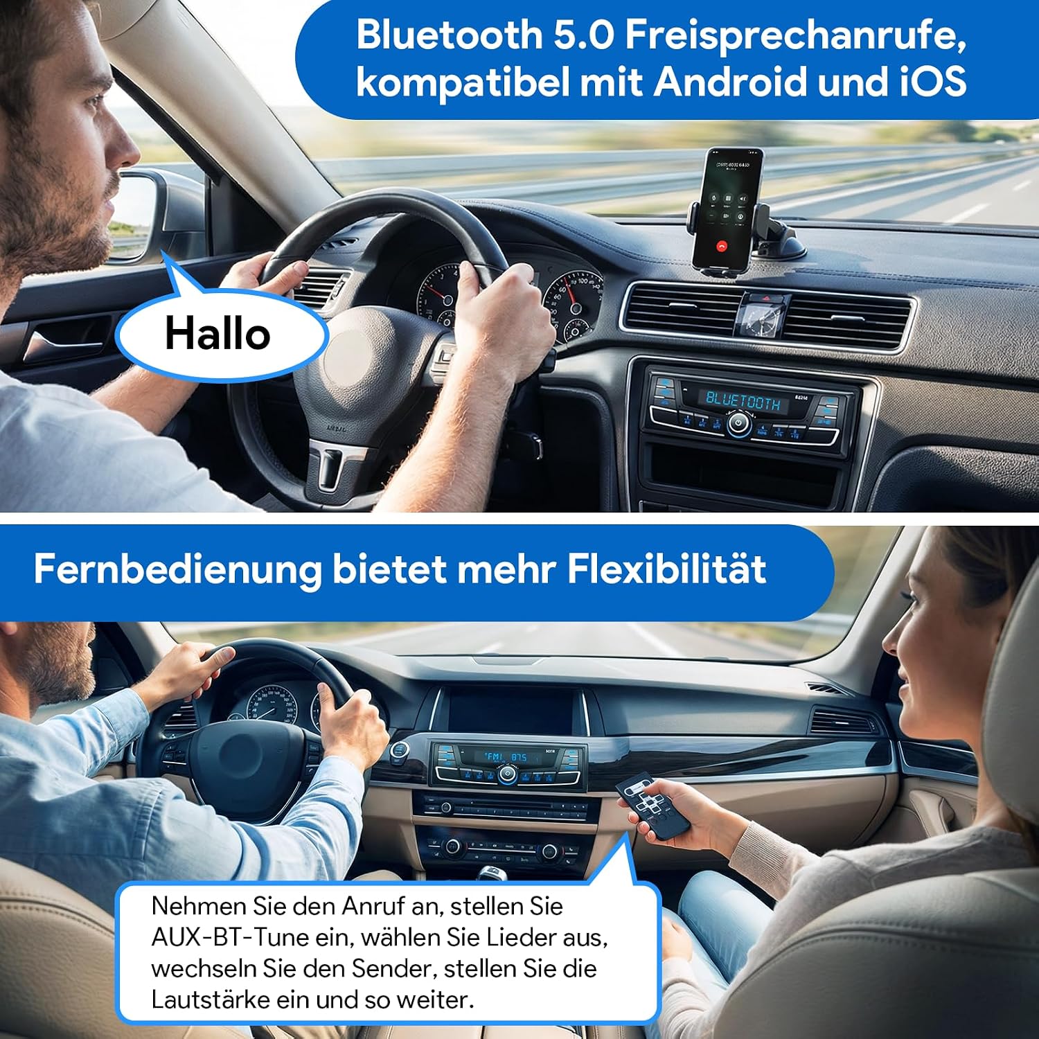 Radio për Makina R2315 FM/AM RDS Bluetooth — foto 4