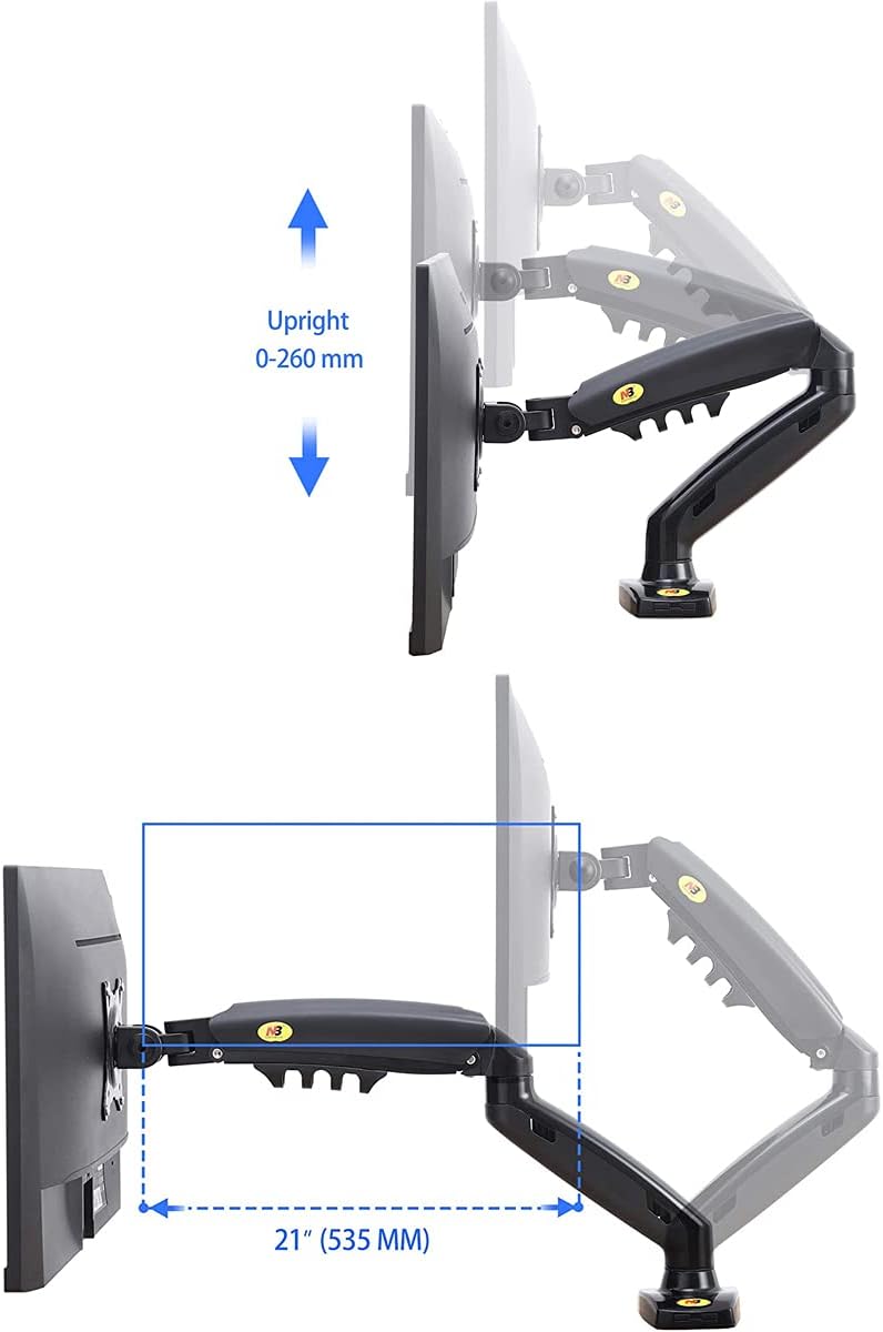 Mbajtëse Monitor NB Ergonomic F80 17"-30" — foto 5