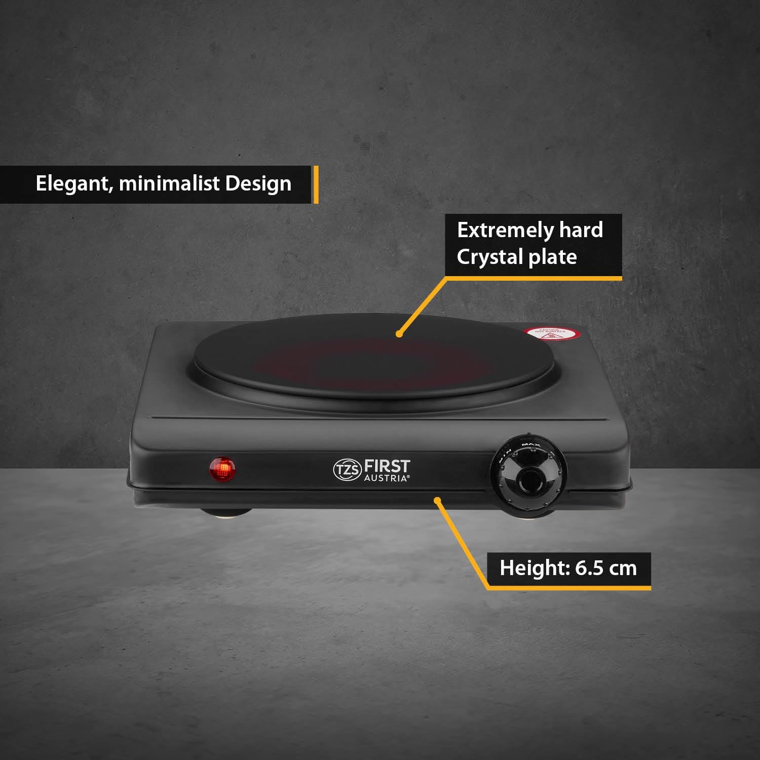 Pllakë Gatimi Infrared TZS First Austria FA-5096-1 1250W — foto 3