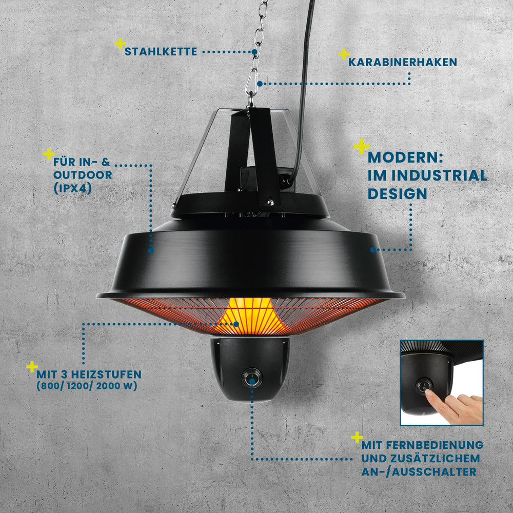 Ngrohës tavanor Hoberg Infrarot-Decken Ø 43 cm — foto 4