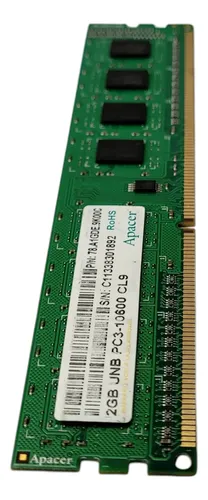 RAM Apacer 2GB UNB PC3-10600 CL9 — foto 2