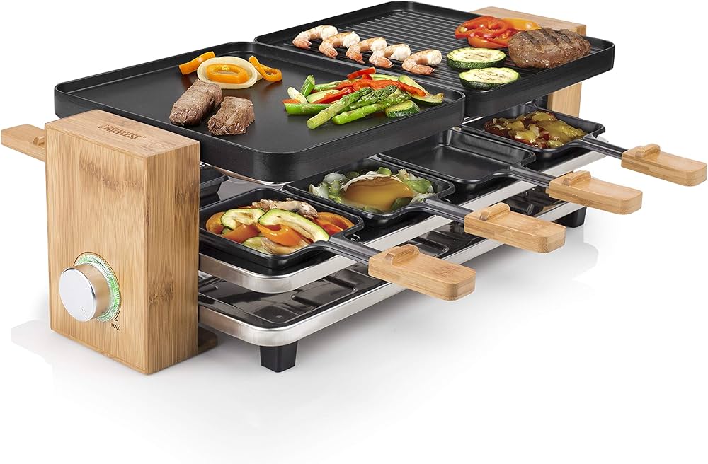 Raclette Princess Pure 8 me pllakë të kthyeshme — foto 1
