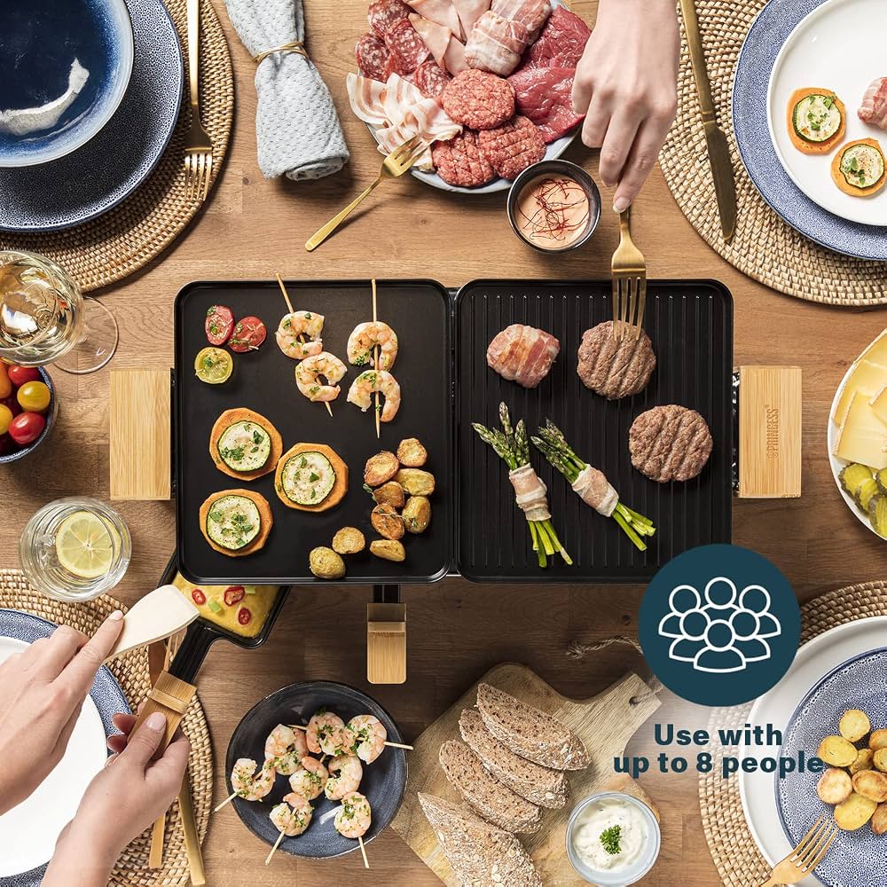 Raclette Princess Pure 8 me pllakë të kthyeshme — foto 2