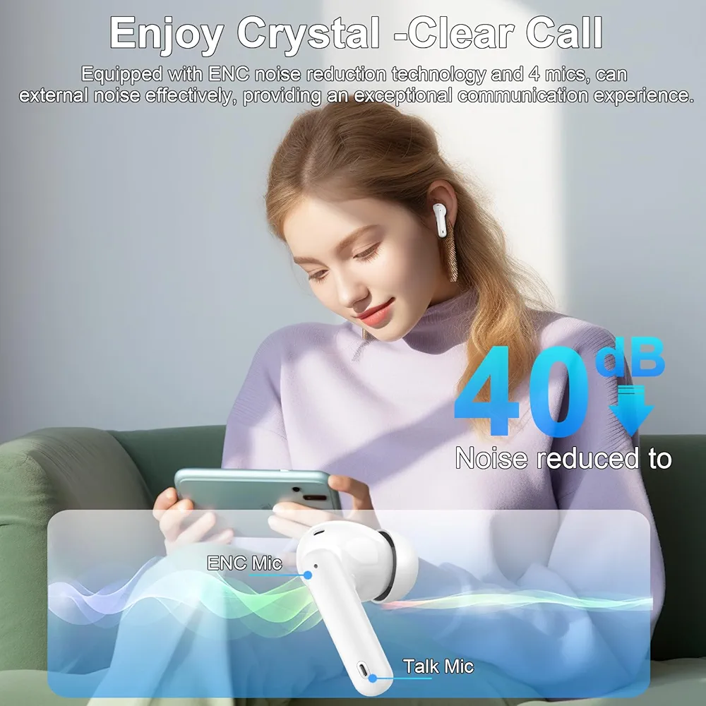 Kufje Wireless Btootos A90 Pro me ekran dixhital — foto 8