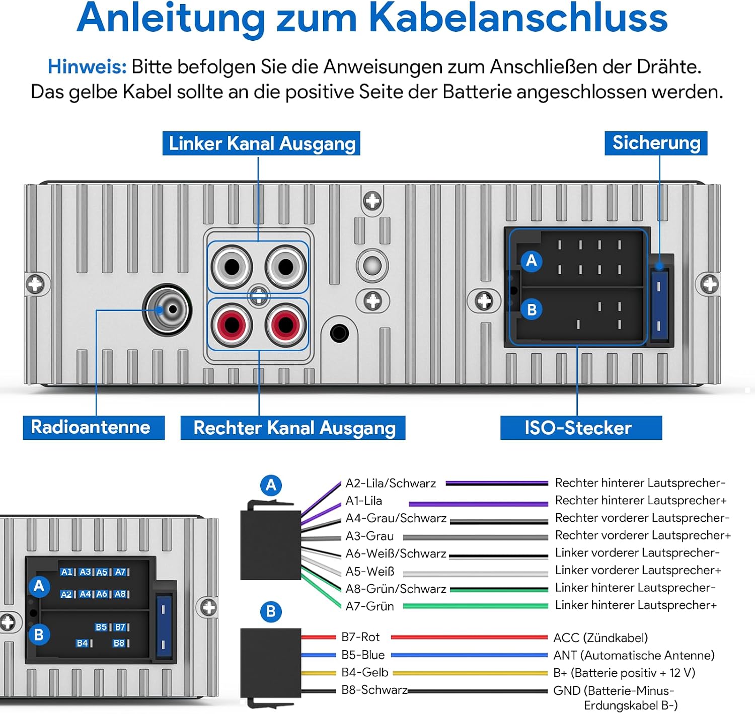Radio për Makina R2315 FM/AM RDS Bluetooth — foto 8