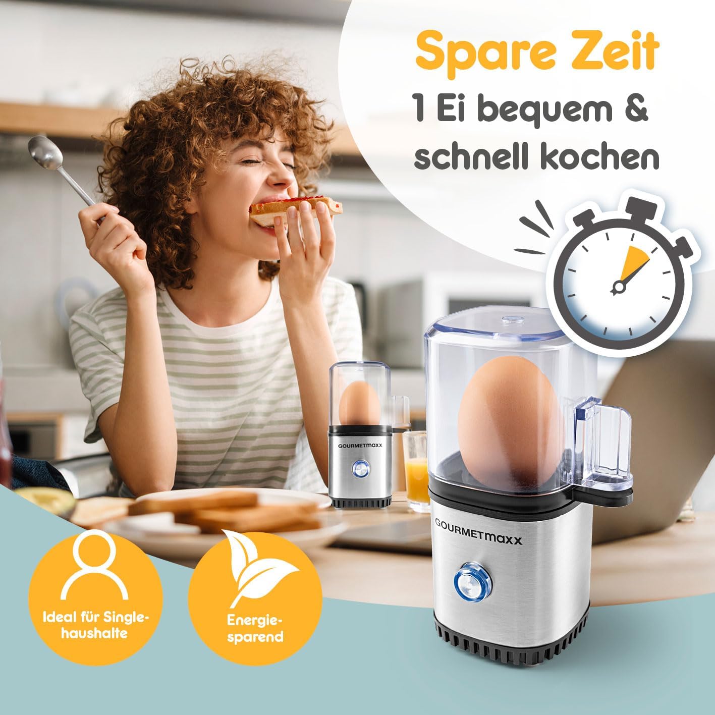 Aparat për zierjen e vezëve GOURMETmaxx — foto 3